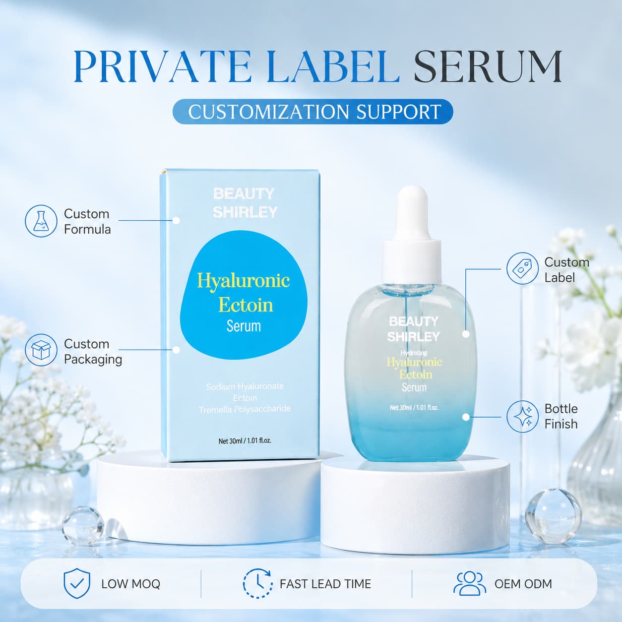 Customizable Private Label Formula Packaging Skincare Serum Bottle Collection Custom Vitamin C Serum Customizable Private Label Formula Packaging Skincare Serum Bottle Collection Custom Vitamin C Serum