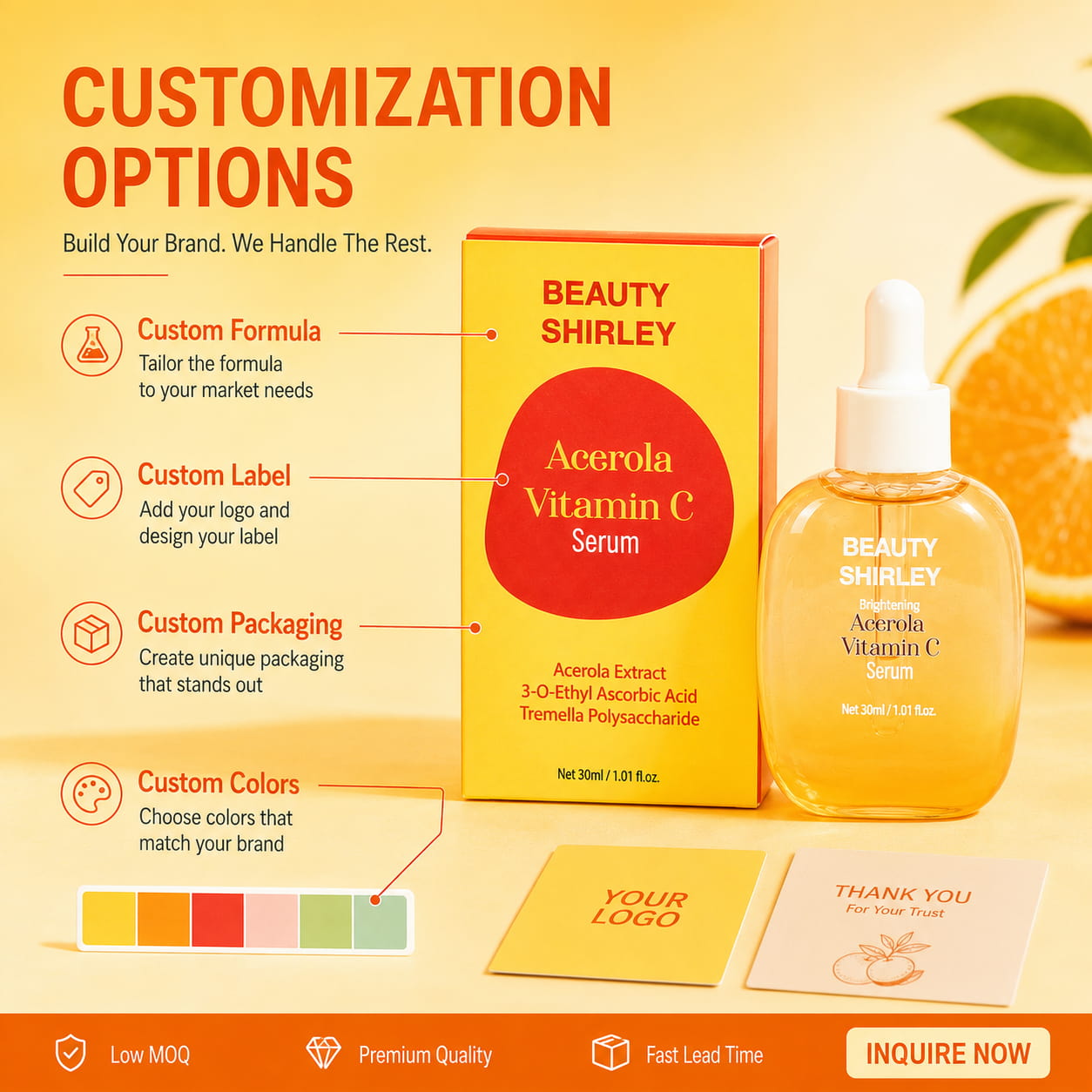 Brightening Face Serum Private Label Wholesale